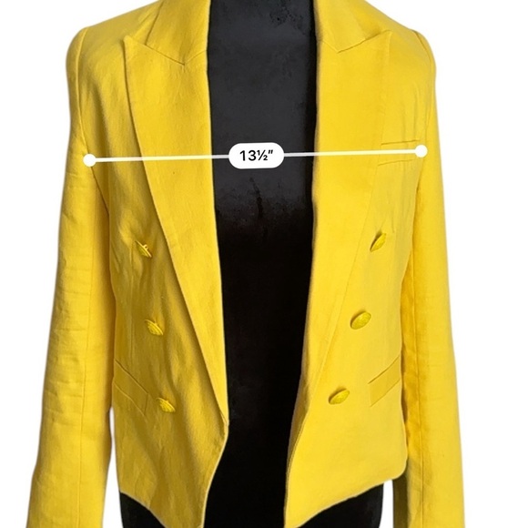 L’agence Brooke yellow Blazer Size 2 - Picture 16 of 16